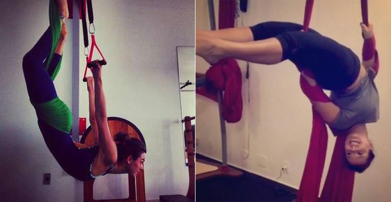 Conheça o aeropilates, prática que mistura acrobacias aéreas com pilates
