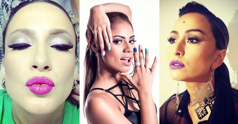 Maquiagem colorida inspirada nas famosas faz sucesso no Carnaval