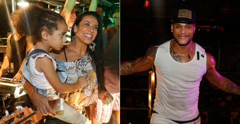 Scheila Carvalho leva a filha para o trio em Salvador