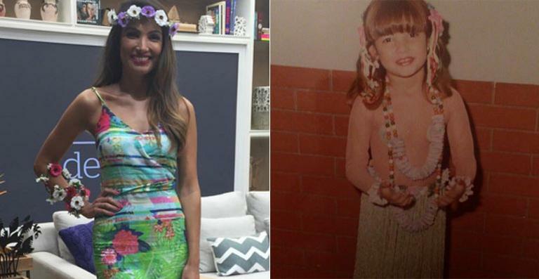 Patrícia Poeta mostra foto de fantasia da infância