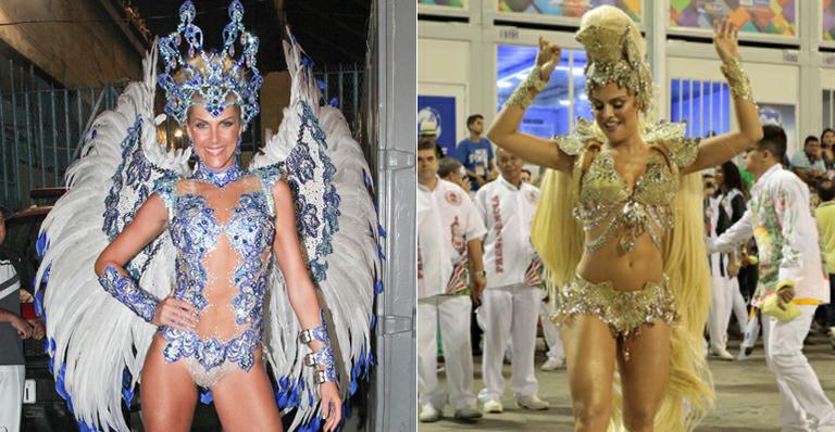 Ana Hickmann e Paloma Bernardi roubam a cena na Grande Rio