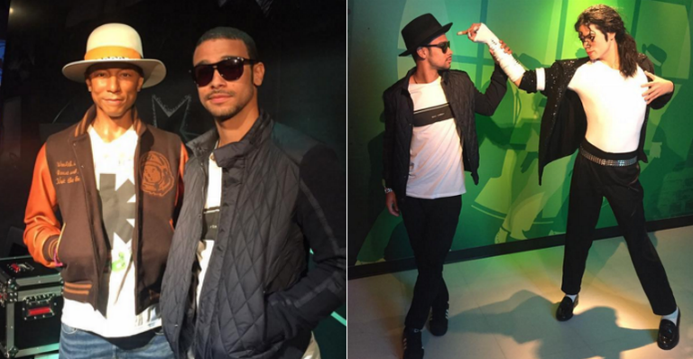 De férias, Sérgio Malheiros visita o museu Madame Tussauds em Orlando