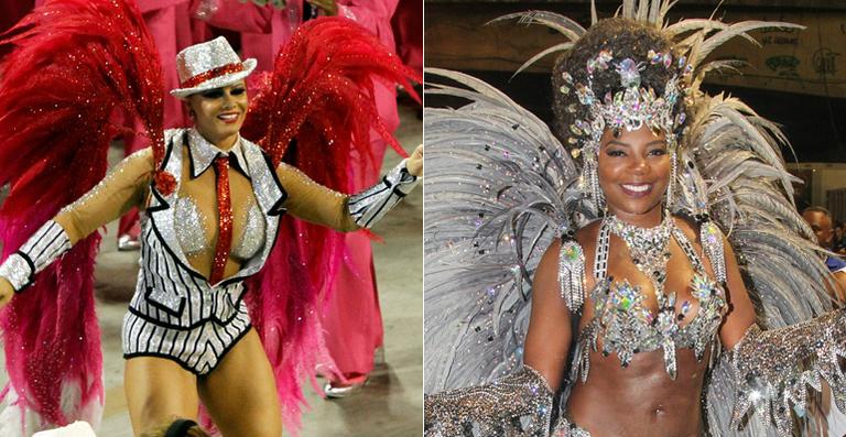 Viviane Araújo e Ludmilla brilham pela Salgueiro na Sapucaí