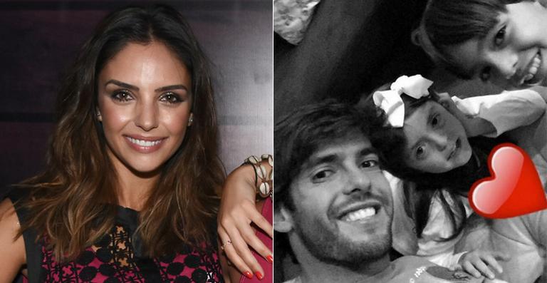 Caroline Celico vai para Salvador e Kaká faz selfie com os filhos