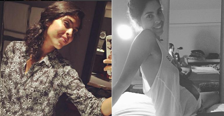Bela Gil exibe a barriguinha de grávida em foto tirada pela filha mais velha