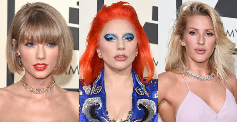 Saiba como copiar a make de Taylor Swift, Lady Gaga e Ellie Goulding no Grammy 2016