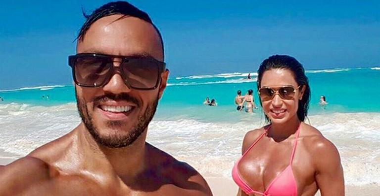 Belo e Gracyanne Barbosa curtem segunda lua de mel em Punta Cana
