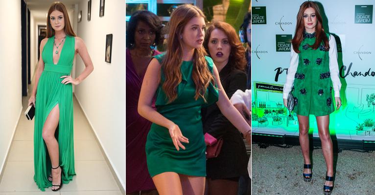 Marina Ruy Barbosa adora verde, a cor do outono! Saiba mais