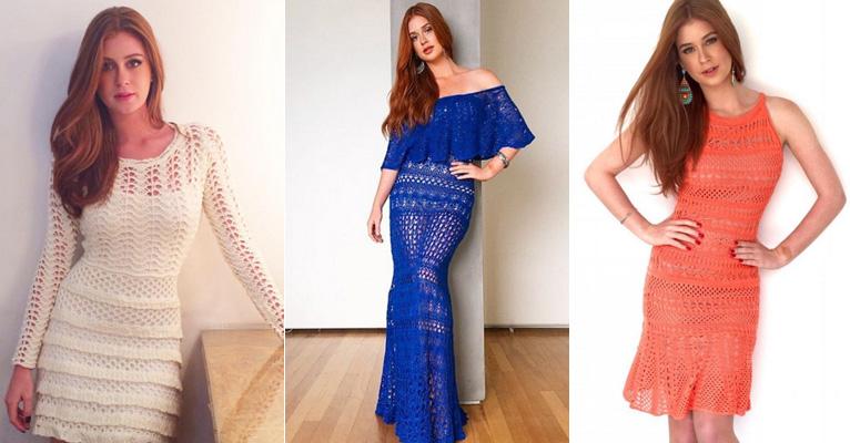 Marina Ruy Barbosa tem uma coleção de vestidos de tricot; confira os modelos!