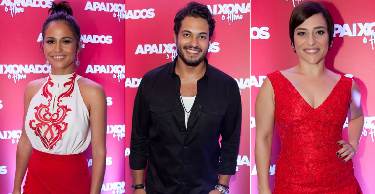 Elenco de ‘Apaixonados’ se reúne na pré-estreia do filme em São Paulo