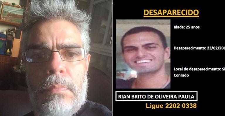 Nizo Neto conta que o filho está desaparecido e pede ajuda