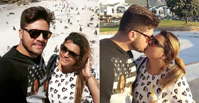 Preta Gil faz selfies durante as férias na África do Sul