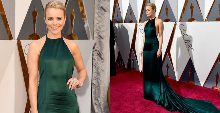 Rachel McAdams usou vestido inédito na premiação do Oscar 2016
