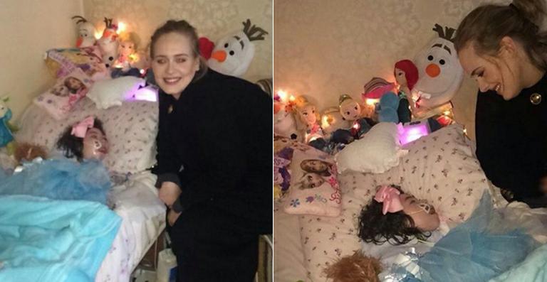 Adele realiza o sonho e faz visita para fã especial que queria conhecê-la