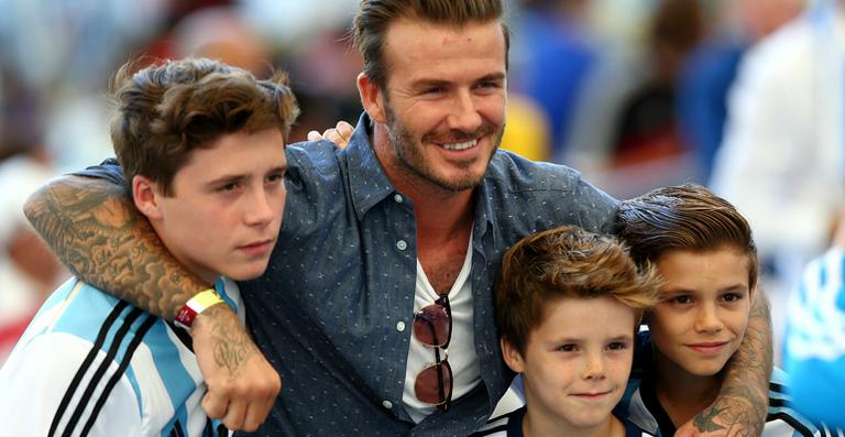 David Beckham comemora o aniversário de 17 anos de Brooklyn