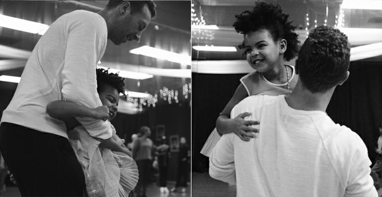 Beyoncé mostra fotos encantadoras de Blue Ivy com Chris Martin