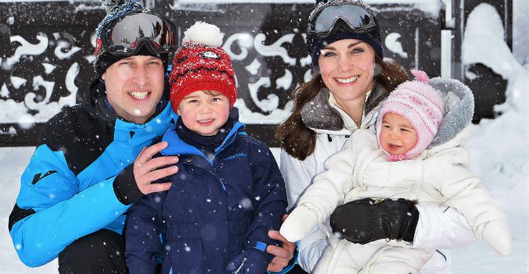 Príncipe William e Kate Middleton curtem feriado nos Alpes Franceses com os filhos