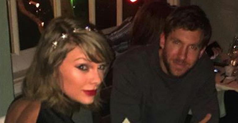 Um ano de namoro: Calvin Harris presenteia Taylor Swift com coração de ouro