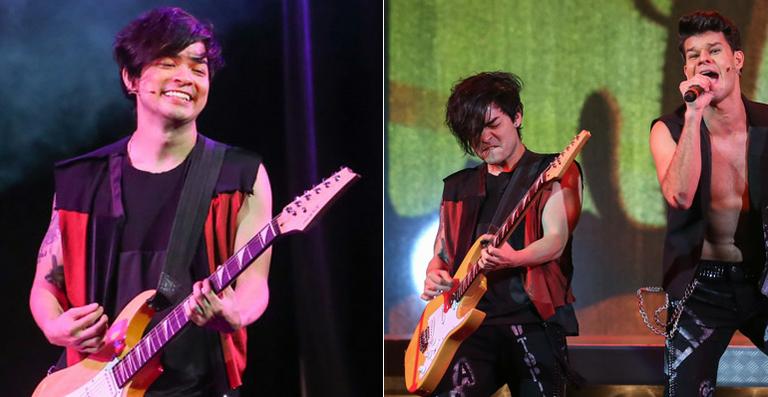 Yudi Tamashiro estreia no palco do musical sobre os Mamonas