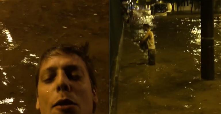 Fábio Porchat é vítima das enchentes no Rio de Janeiro: ‘Medo de cair no bueiro’