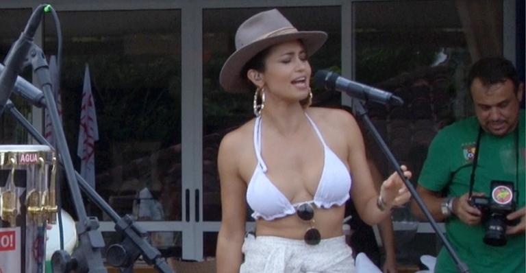 Nanda Costa solta a voz na Ilha de CARAS