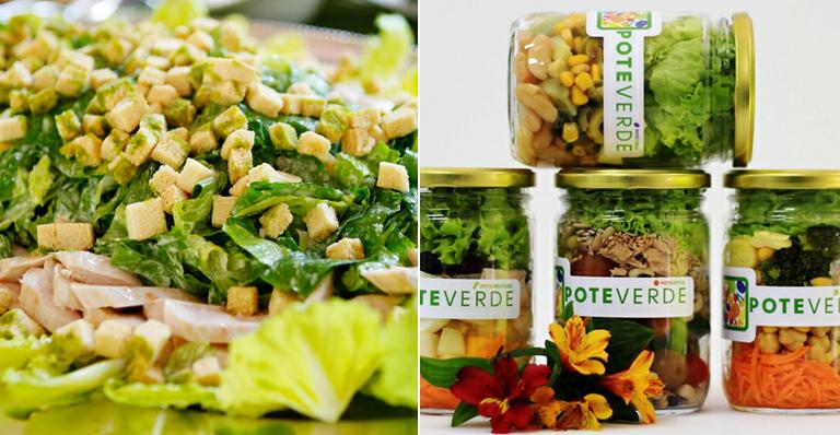 Salada no pote: aprenda a montar uma refeição saudável e rápida