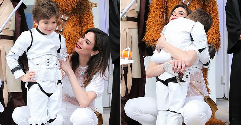 Luciana Gimenez comemora os cinco anos de Lorenzo com festa inspirada em ‘Star Wars’