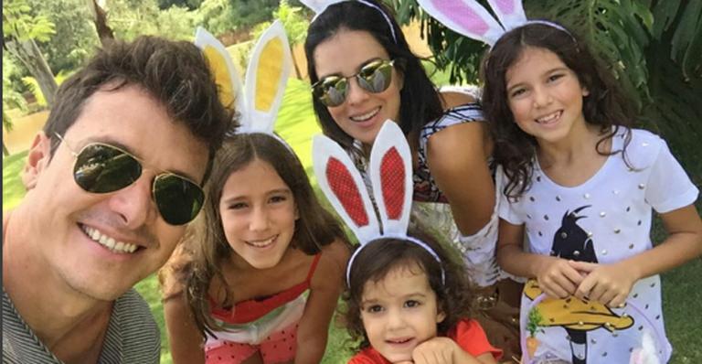 Rodrigo Faro posta foto com a família: “Verdadeiro sentido da Páscoa”