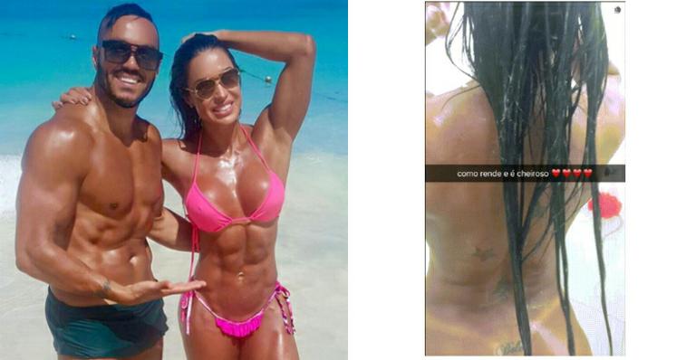 Gracyanne Barbosa exibe tatuagem secreta no bumbum em homenagem a Belo