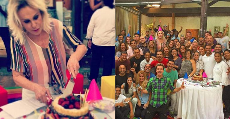 Ana Maria Braga ganha festa surpresa de aniversário
