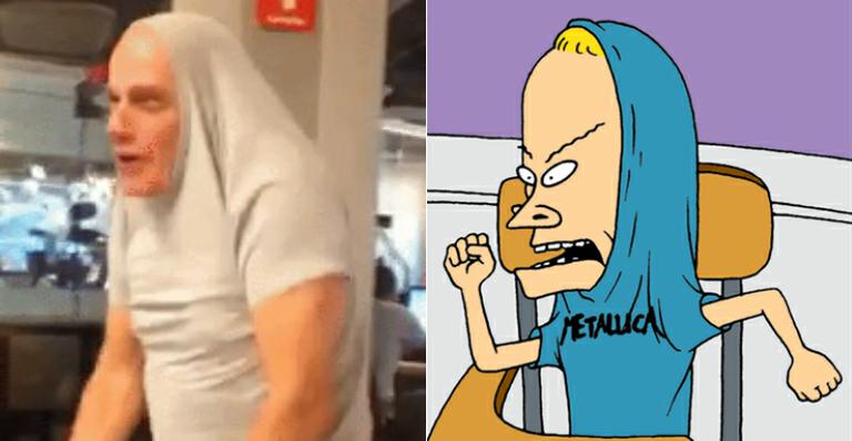 Ricardo Boechat imita personagem de desenho animado da MTV