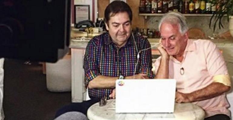 Otávio Mesquita reencontra Faustão e relembra início da carreira