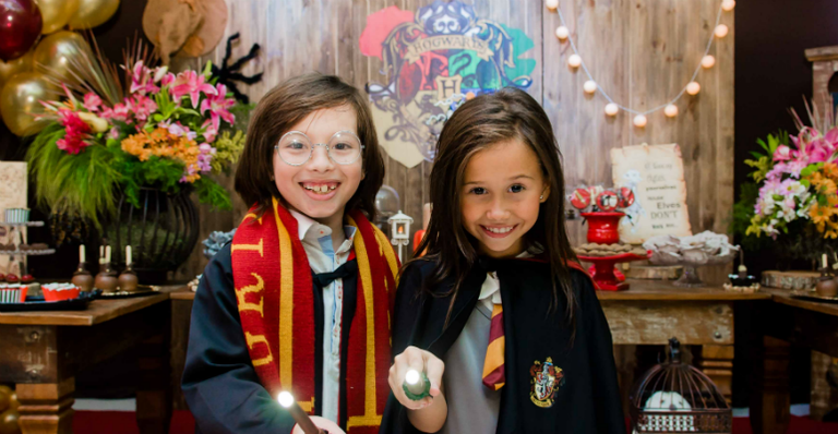 Gabriel Palhares comemora aniversário com festa no tema Harry Potter