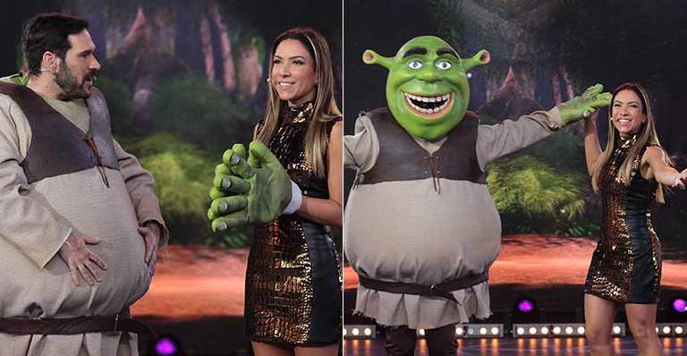 Patrícia Abravanel se diverte com cover do Shrek no ‘Máquina da Fama’