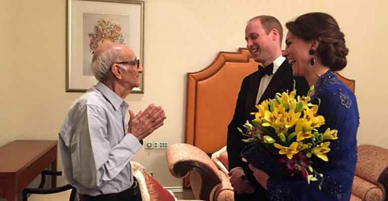 Príncipe William e Kate Middleton realizam sonho de fã de 93 anos