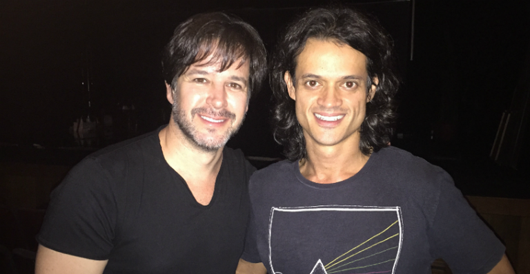 Murilo Benício prestigia a reestreia de Álamo Facó no teatro