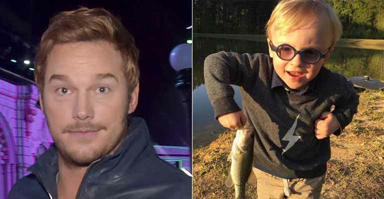 Filho de Chris Pratt aparece pescando com o pai em foto fofíssima