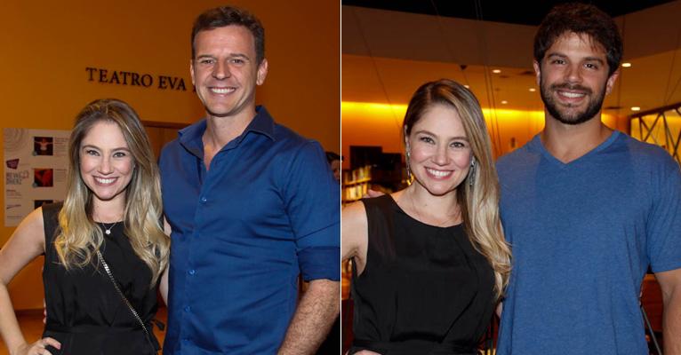 Juliana Baroni prestigia o marido, Eduardo Moreira, em lançamento de livro