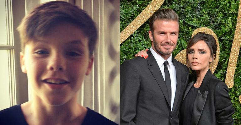 Victoria Beckham compartilha vídeo do filho cantando