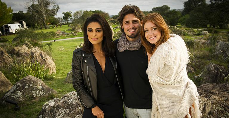 Juliana Paes, Marina Ruy Barbosa e Daniel Rocha gravam novela no Uruguai