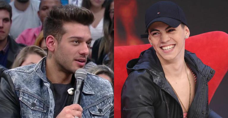Uau! Lucas Lucco e MC Biel posam sem camisa e fãs vão ao delírio