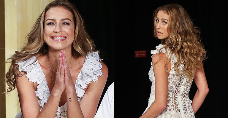 Luana Piovani: noiva no desfile de Martha Medeiros