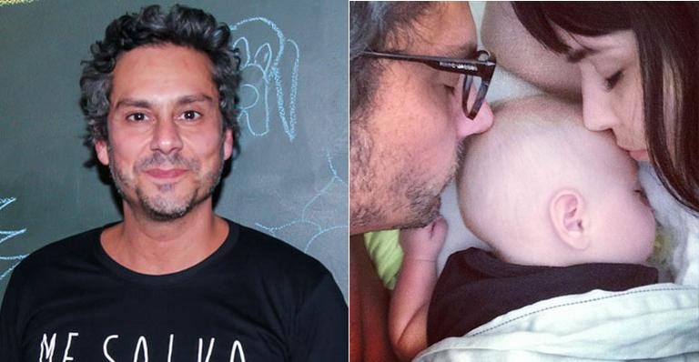 Alexandre Nero e a esposa paparicam o pequeno Noá: ‘Respirando a pureza do ser’