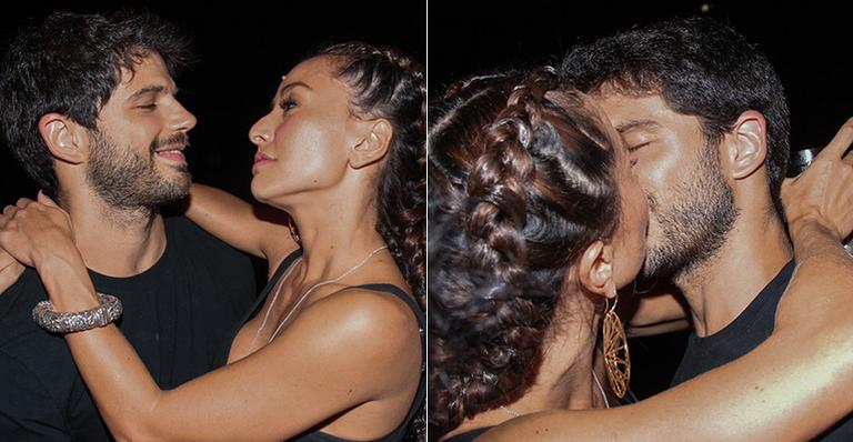 Sabrina Sato e Duda Nagle trocam carinhos no aniversário do estilista Walério Araújo
