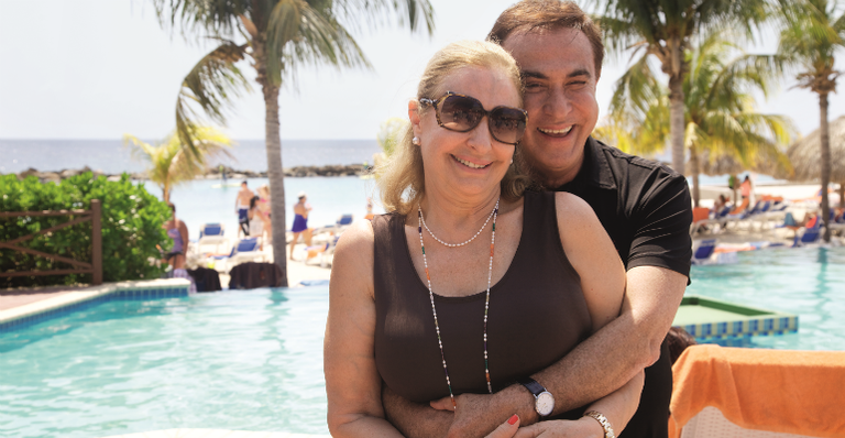 Amaury Jr. e sua Celina: tour romântico no Caribe
