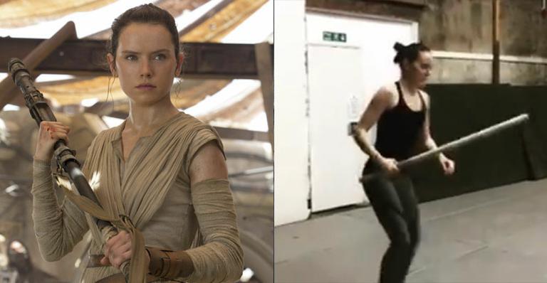 Daisy Ridley, estrela de ‘Star Wars’, mostra suas habilidades de luta em vídeo