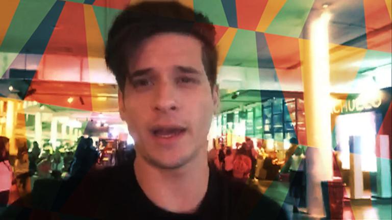 Diego Fragoso é vlogger de CARAS no SPFW