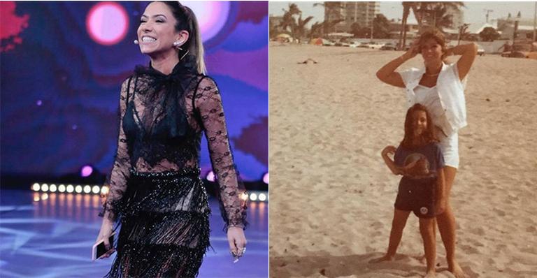 Patricia Abravanel abre o baú e mostra foto antiga ao lado da mãe, Íris