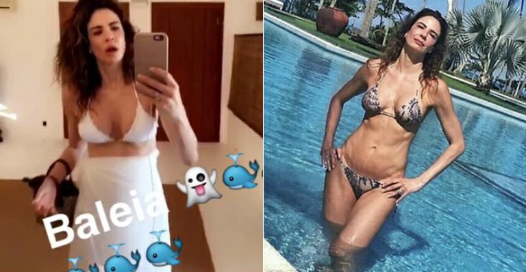 Luciana Gimenez reclama do corpo na Bahia: “Baleia”