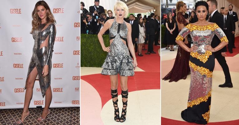 Gisele Bündchen, Taylor Swift …metalizado conquista as estrelas em 2016! Saiba usar